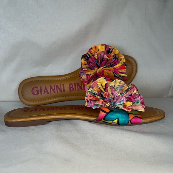 Gianni Bini Tan Leather Handle with Pink Accents - Picture 3 of 9